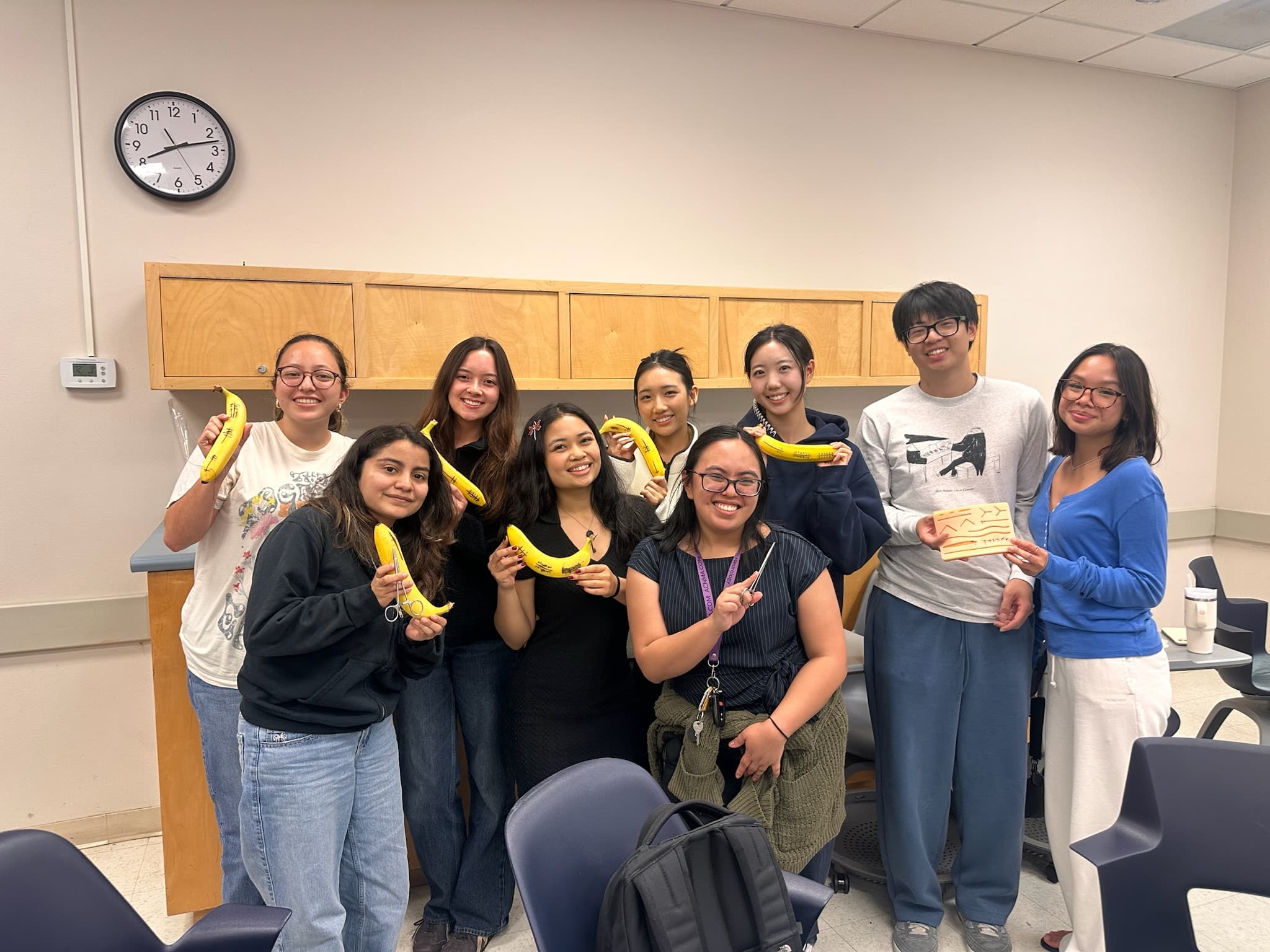 PACT members at a suturing workshop